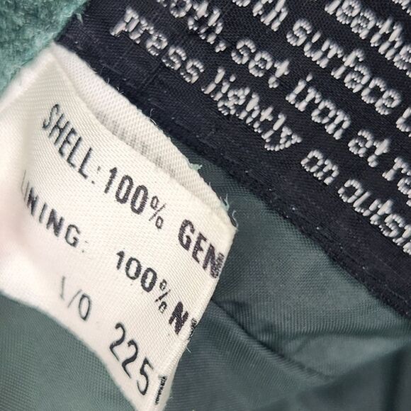 Montgomery Ward Tannery Leather Midi Skirt Size 7/8 Chevron Patchwork Western - Picture 10 of 11